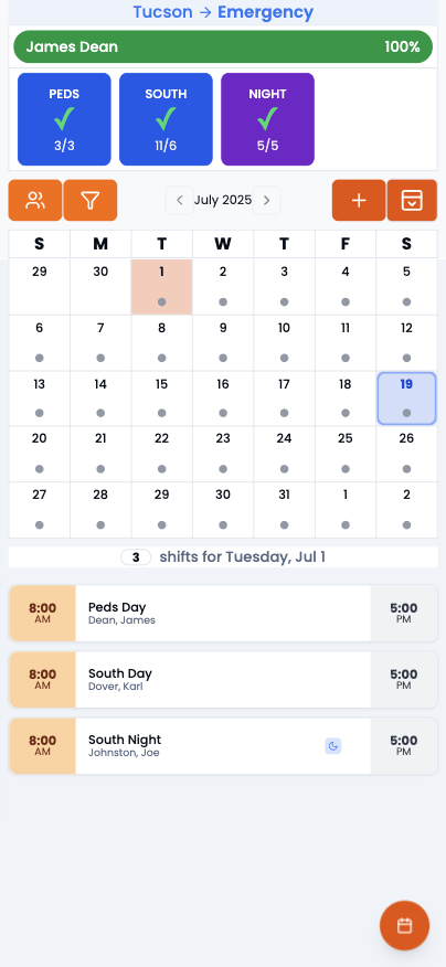 Calendar screenshot